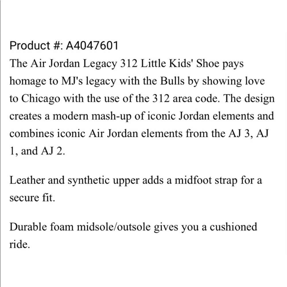 LAST! 5 Star NWT Kids Jordan Legacy 312 Red Toro - Picture 6 of 6
